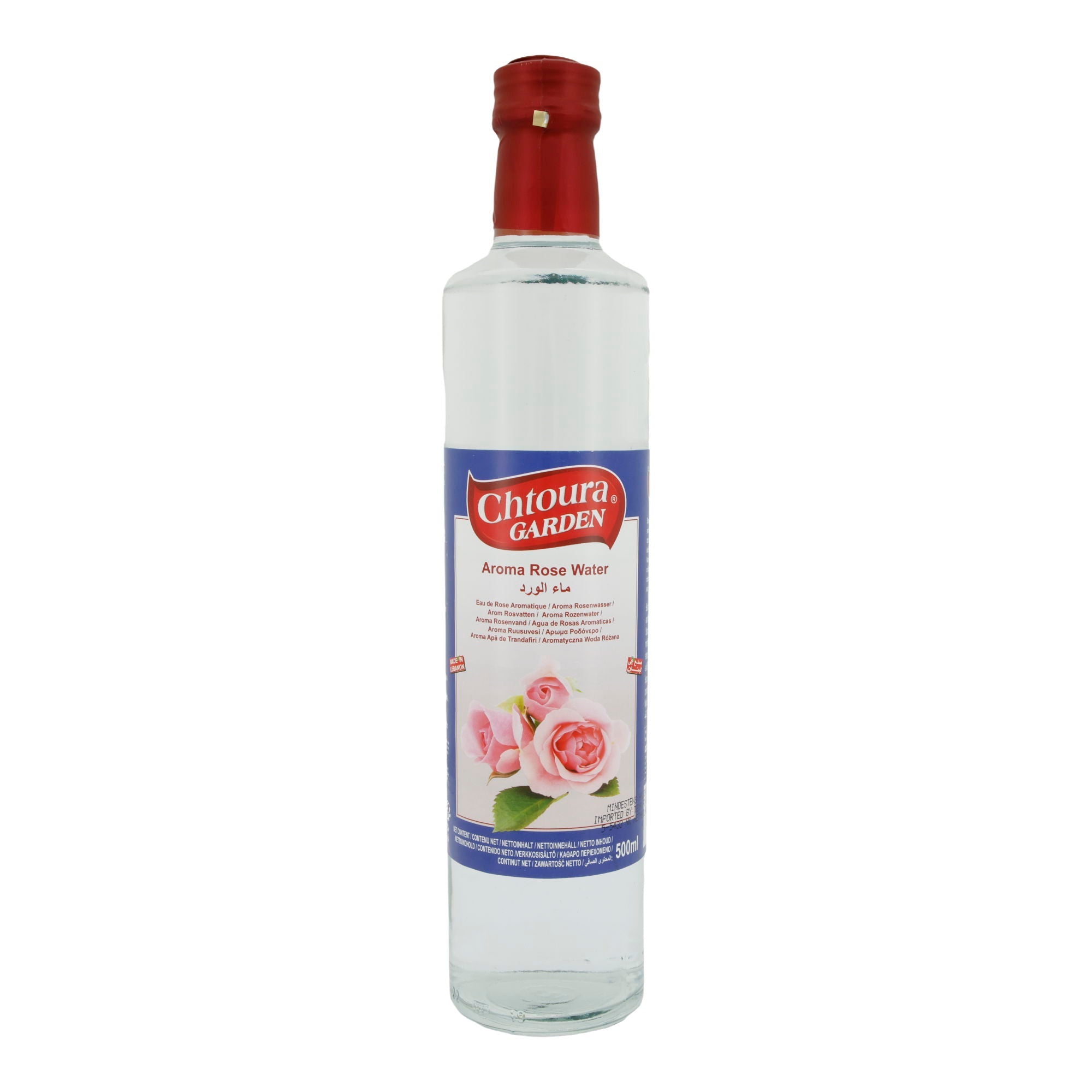 Rosenwasser Chtoura Garden | Aroma Rosenwasser | Natürlich, vielseitig einsetzbar | 500 ml CHTOURA GARDEN